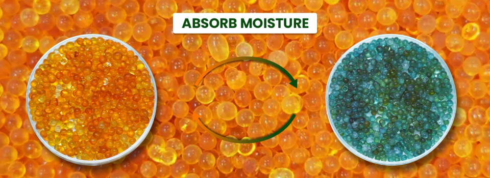 Orange Silica Gel Beads